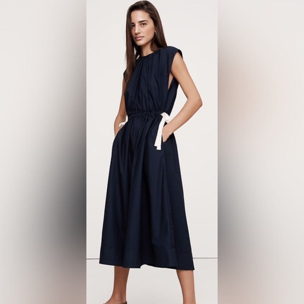 Banana Republic Tie Waist Midi Dress